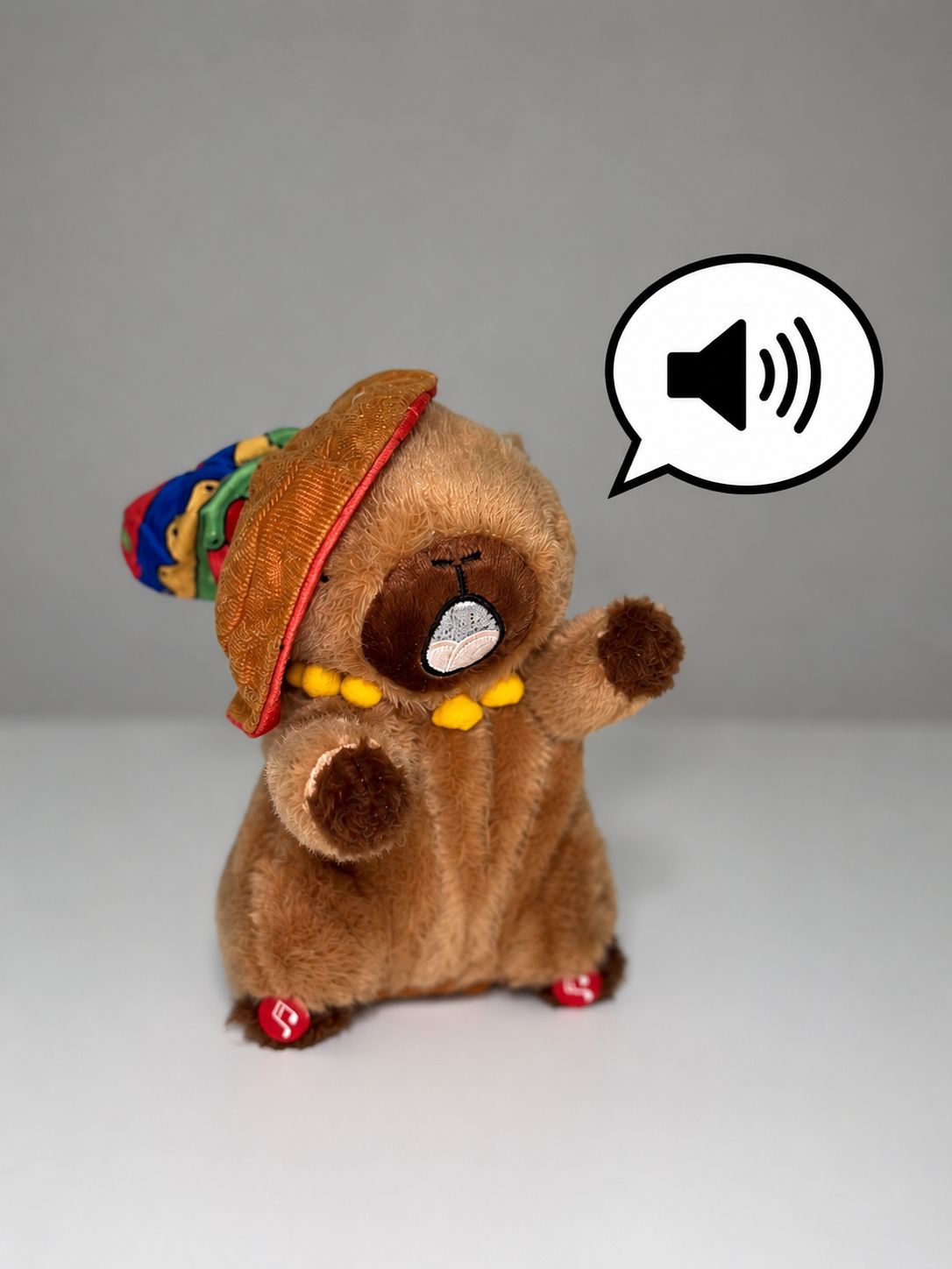 Peluche Capibara Carpincho Bailarín Niños Música Repite Voz