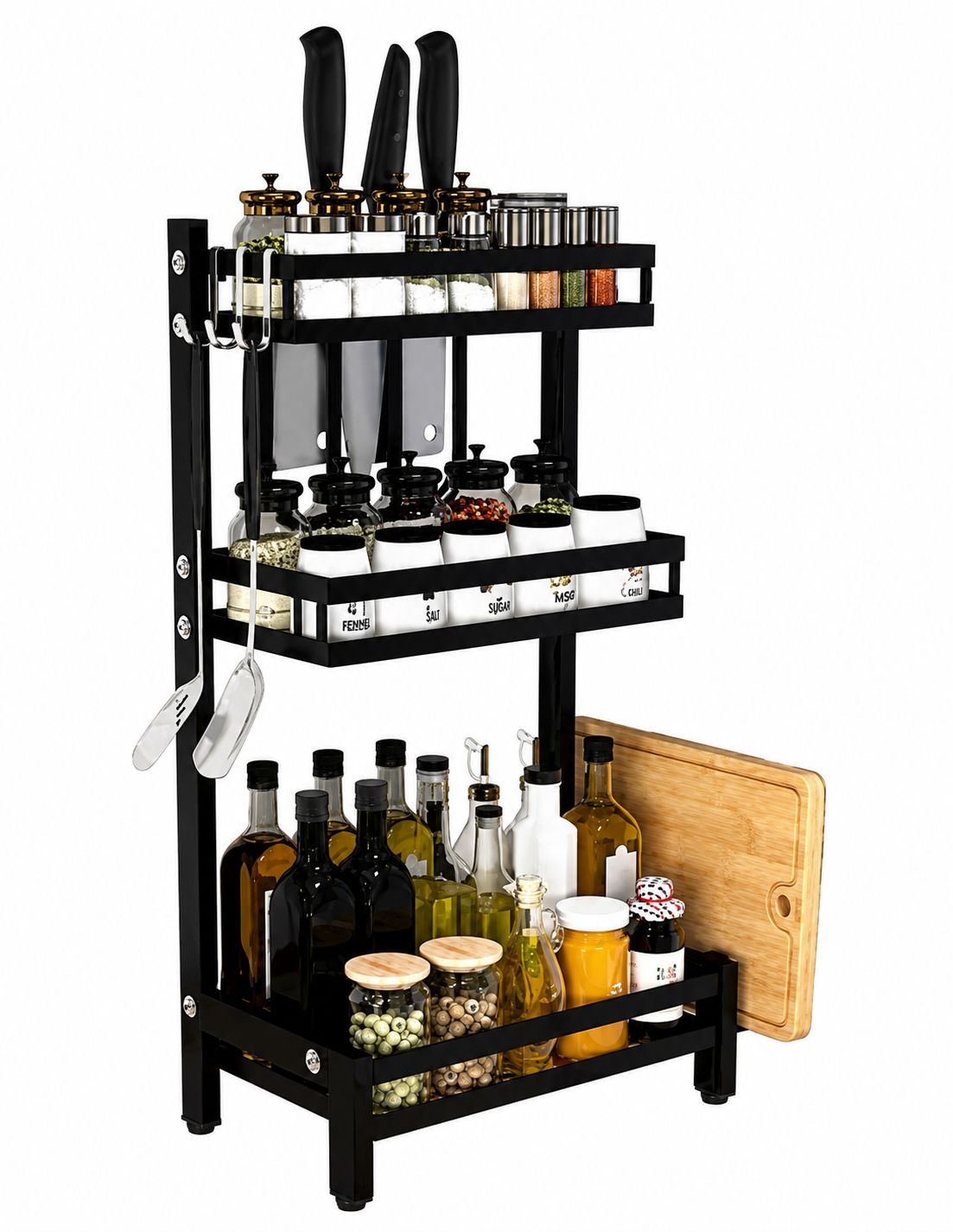 Estante Organizador De Cocina Rack Estructural 3 Niveles