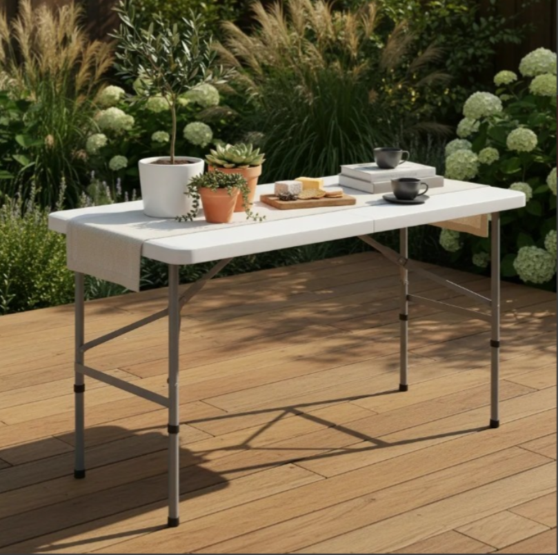 Mesa plegable tipo valija