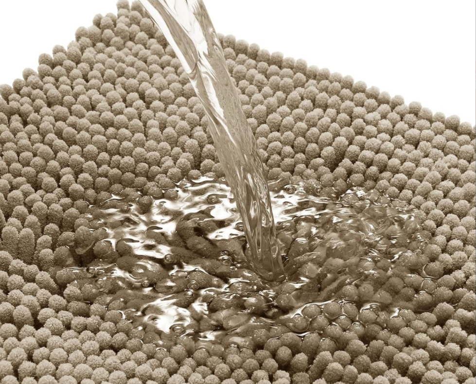 ALFOMBRA DE BAÑO CHENILLE ANTIDESLIZANTE CALIDAD PREMIUM
