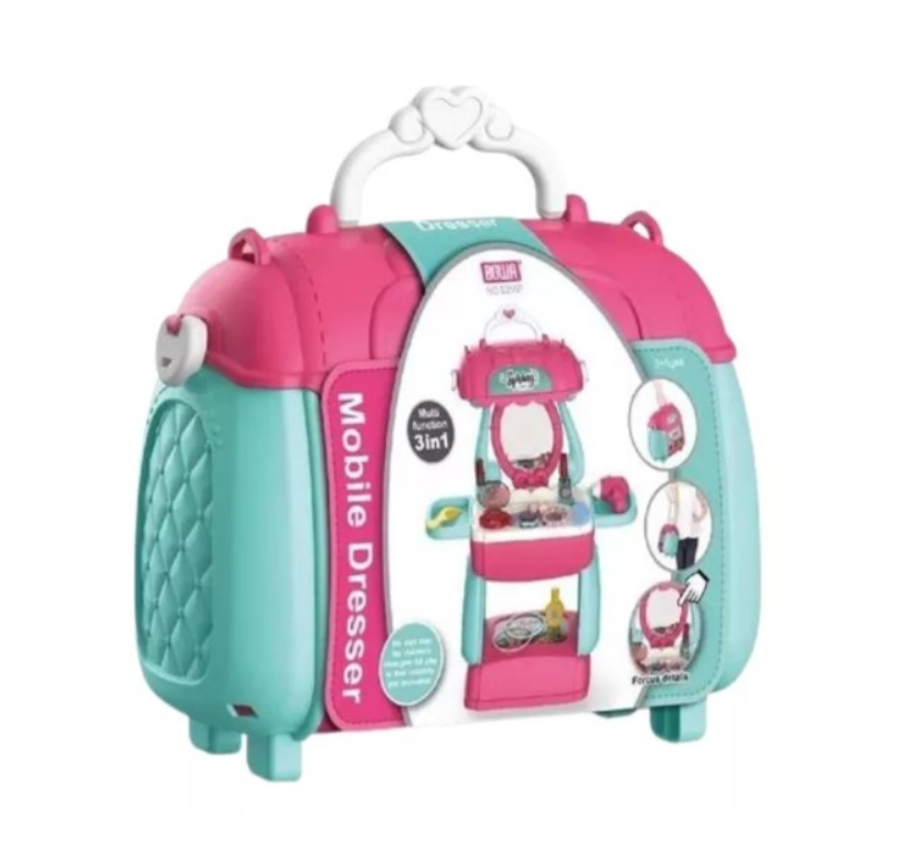 SET TOCADOR INFANTIL EN VALIJA JUEGO BELLEZA