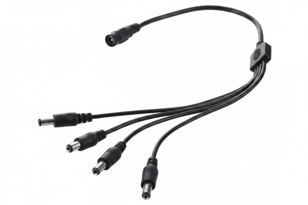 Splitter De 1 Para 4 Cables De Poder Para Cámaras Cctv