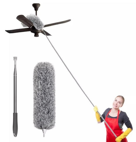 Plumero Limpiador Extensible 2,8Mts Techos Hogar Microfibra Lavables