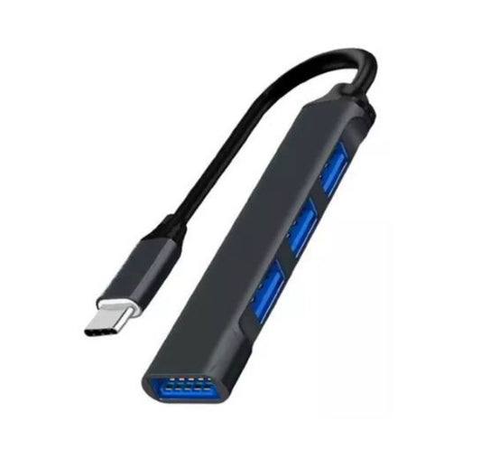 Hub Adaptador Usb Tipo C A 4 Puertos Usb 3.0 Type A