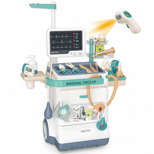 Juego De Medicos Para Niños Estación Movil De Doctor Chequeos