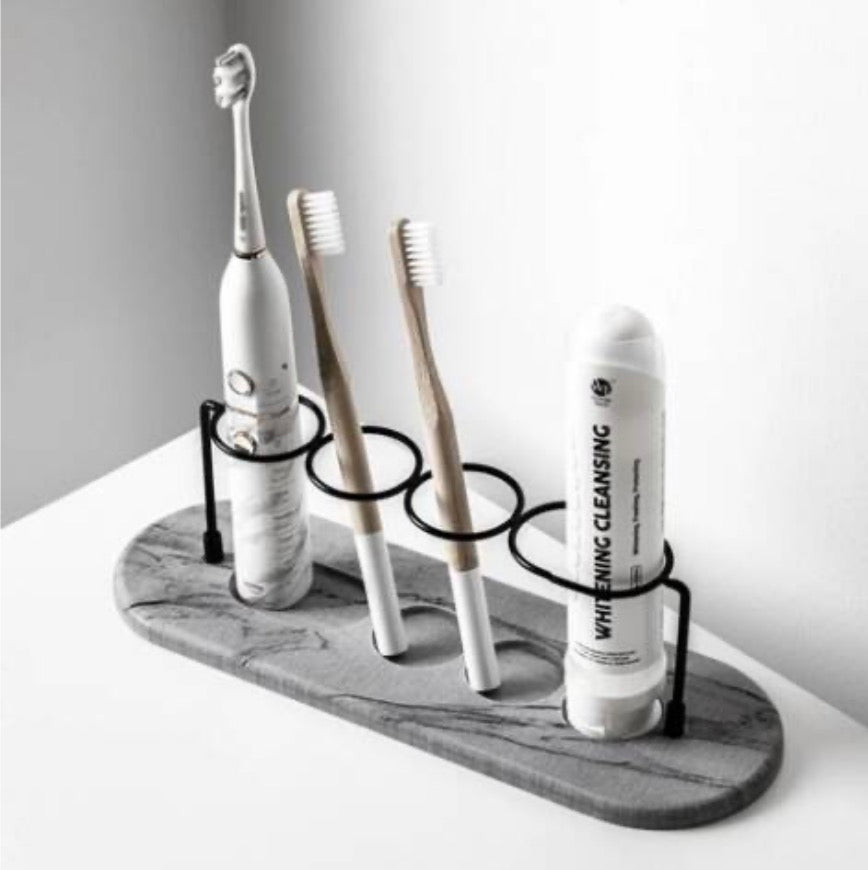 Soporte Organizador Cepillos Pasta Dientes Multifunción