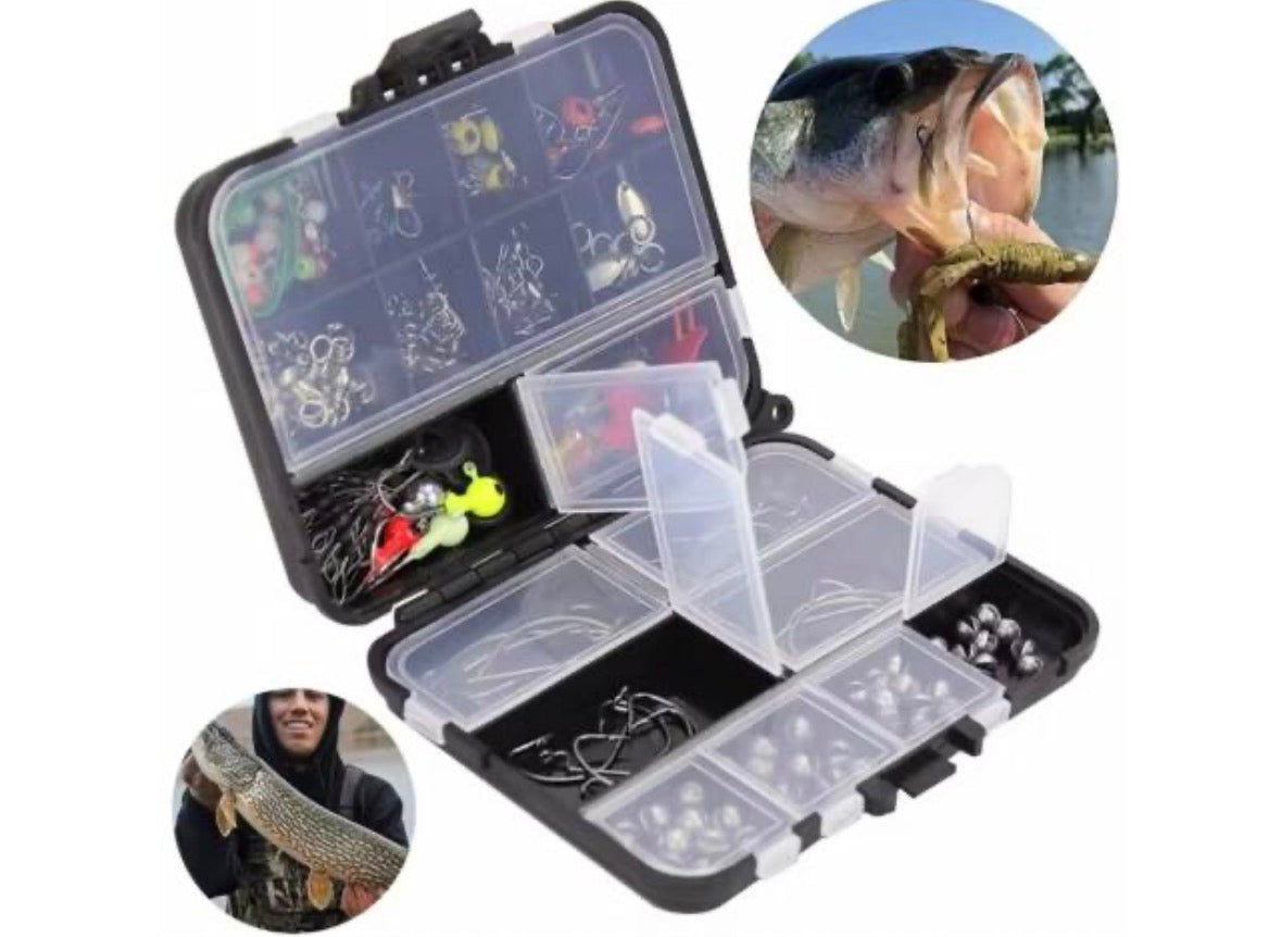 Set De Pesca Completo Fishing Anzuelos Señuelos Plomada
