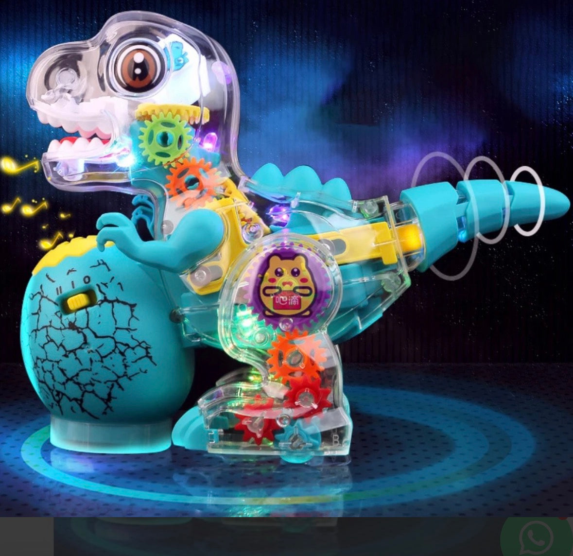 Dinosaurio Robot Juguete Didáctico Camina Luces Led y Sonido