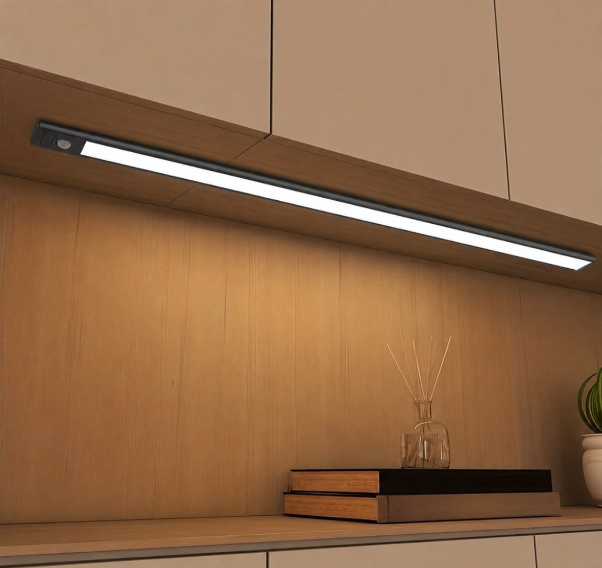 Luz Led Barra Regleta Bajo Mesada Sensor de Movimiento 3 Modos y 3 Colores - 80cm