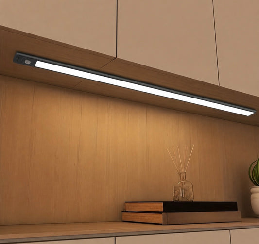 Luz Led Barra Regleta Bajo Mesada Sensor de Movimiento 3 Modos y 3 Colores - 80cm