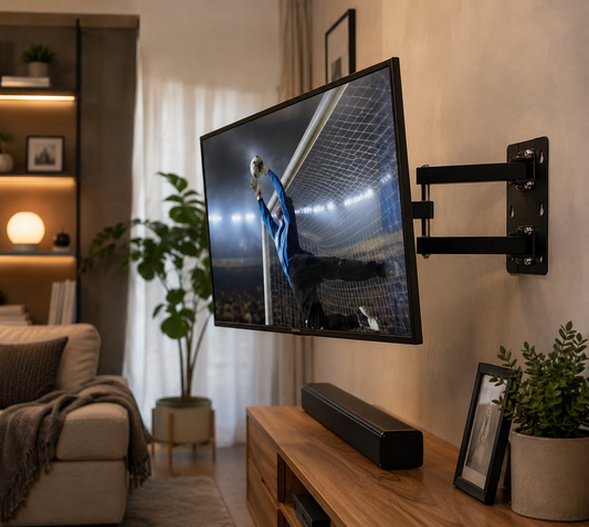 SOPORTE PARA TV 14 A 55" CON BRAZO AJUSTABLE Y GIRO