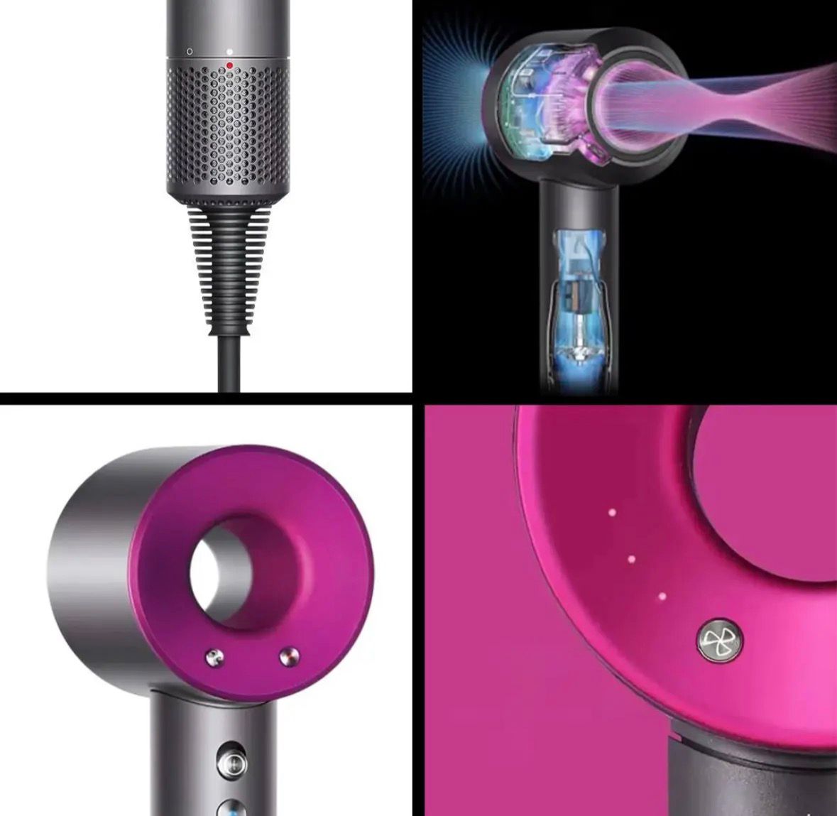 Secador De Pelo Iónico Con Accesorios