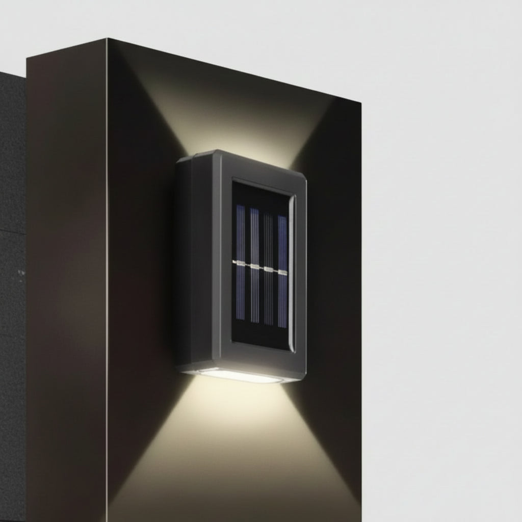 Foco Farol Solar Led Aplique Decoración Fotocélula X8
