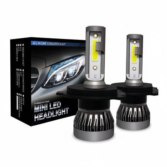 Lámparas Led H4 Luces Auto Corta Larga 6500k 3800lm