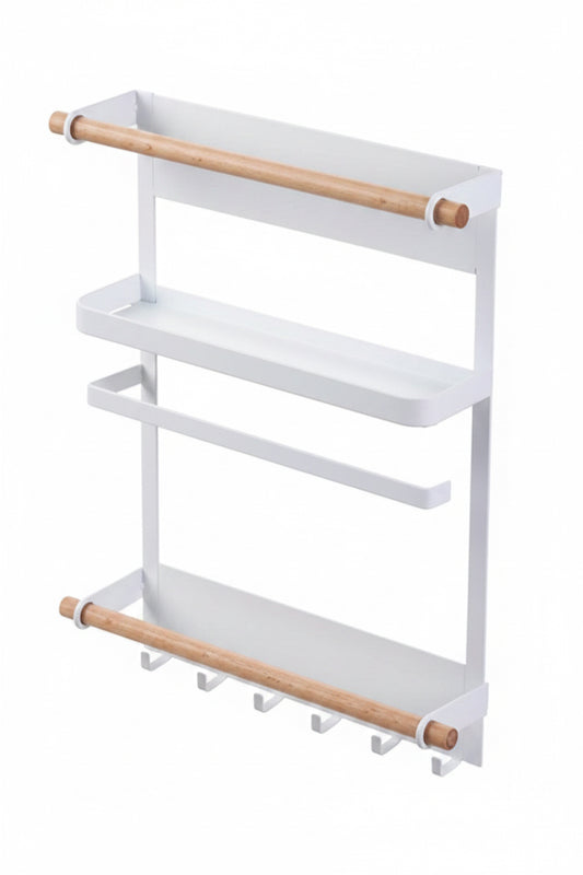 Estante Magnético Para Heladera Organizador Rollo Papel Toalla De Cocina Condimentos