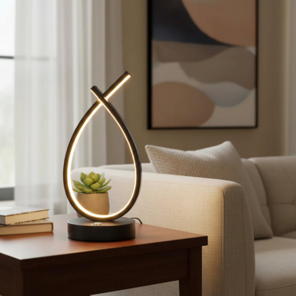 Lampara Led De Mesa Táctil Minimalista Luz Cálida