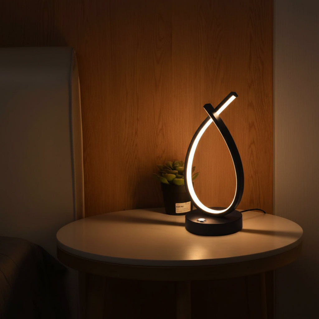 Lampara Led De Mesa Táctil Minimalista Luz Cálida