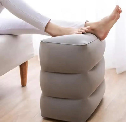 Almohada Inflable Para Reposapiés De Viaje Coche Avión Hogar