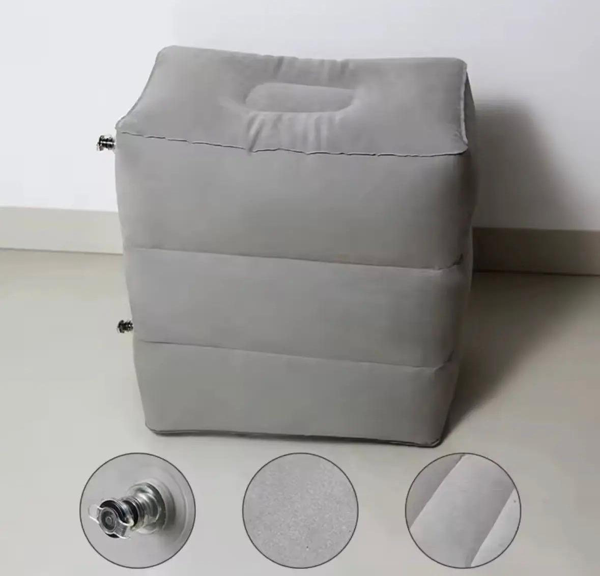 Almohada Inflable Para Reposapiés De Viaje Coche Avión Hogar