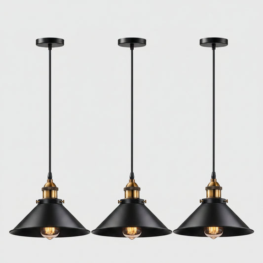 Lámpara Colgante De Techo Industrial Campana X3